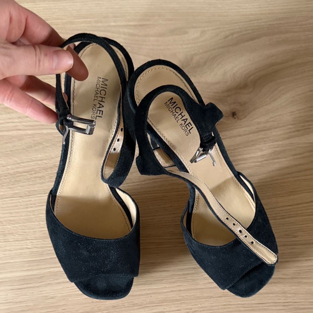 Michael Kors Black Platform Heels